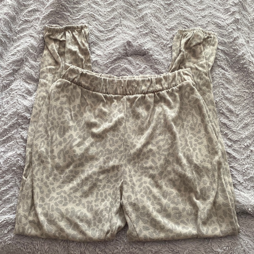 Cheetah print joggers